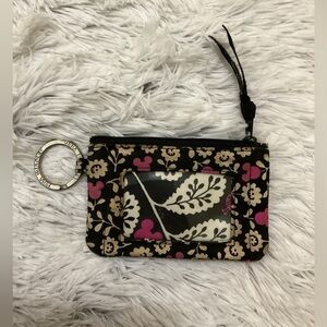 Disney Parks Vera Bradley zip ID Coin Keys Cards holder case